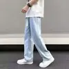 Jeans de trabajo de pierna recta sueltos al por mayor transfronterizos para hombre, marca de moda de primavera y otoño, pantalones largos casuales holgados de pierna recta ancha