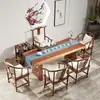 Nova mesa de chá de madeira maciça estilo chinês e combinação de cadeira grande mesa de tabuleiro kung fu mesa de chá escritório criativo mesa de chá zen mesa de chá