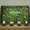Decoración de pared de fondo anti-decoloración planta artificial pared pared de plantas verdes balcón flores falsas césped de plástico escaparate tienda decoración