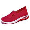 Zapatos para Mujer Transfronterizos Talla Grande Zapatos Casuales Temu Zapatos de Mujer Zapatos Planos de Un Pie Transpirables Tejidos con Mosca Zapatos para Madres de Mediana Edad y Mayores