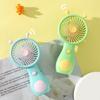 Ventilador de mão pequeno fofo de caracol mini ventilador de carregamento USB para estudantes ventilador pequeno de bolso para presente ao ar livre