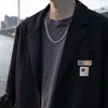 Colar Cubano Doce e Descolado Estilo Streetwear para Homens e Mulheres, Estilo Hip-Hop Moderno, Corrente de Clavícula Personalizada de Luxo Leve, Corrente de Suéter, Acessório de Corrente para Moletom