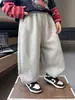 Q023 Pantalones de Otoño para Niños Nuevo Estilo Coreano Moda Jogger Pantalones de Chándal Primavera y Otoño Pantalones Largos Deportivos para Niños
