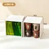 BNBSDustproof Caixa de Armazenamento para Sachês de Chá Mesa Caixa Organizadora de Sachês de Café Creamer Plástico Organizador Caixa de Armazenamento