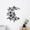 JM1086 Pegatinas de espejo acrílico 3D con flores 3D de 2 mm para decoración del hogar, autoadhesivas, para pared