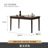 Mesa de Comedor Retro de Madera Maciza Francesa Americana Combinación de Mesa y Sillas Apartamento Pequeño Estilo Antiguo Hogar Mesa Rectangular Mesa de Comedor
