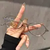 Gafas de Miopía Estilo Coreano, Estilo Miu, Estilo Nerd para Mujer, Monturas Ligeras, Anti Luz Azul, Alta Definición, Modernas, Versátiles, Gafas Casuales
