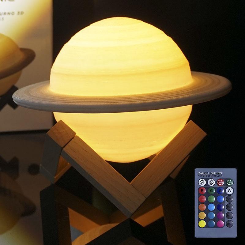 3d打印土星灯+16色遥控