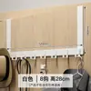 Gancho Atrás da Porta, Sem Necessidade de Furos, Cabideiro, Rack para Armazenamento de Roupas, Rack Pendurado para Porta de Entrada, Gancho de Parede para Roupas, Tipo Atrás da Porta
