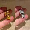 Colar de Corda Trançada Marrom com Pingente de Gatinho Peek-A-Boo Fofo Tendência Corrente para Suéter Acessório Venda por Atacado Dropshipping