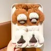 Guantes de Lana con Cuello Halter Estilo Ins Lindo para Niños, Guantes de Manopla Engrosados a Prueba de Viento y Frío, Guantes Cálidos para Otoño e Invierno