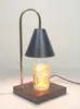 Lámpara de Vela Aromática Retro Regulable para Dormitorio Enchufe Romántico de Noche Difusor Lámpara de Cera Derretida Adornos de Interior Lámpara de Vela Derretida