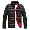Casaco Jaqueta Masculina Oversize Penas Zíper Quebra-vento Quente Espesso Ca