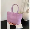 Bolsa de tecido nova transfronteiriça cor macaron bolsa de mão leve versátil elegante bolsa de balde nicho bolsa de transporte externa feminina