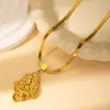 Colar de aço titânio moda transfronteiriça feminino de alta qualidade luxo não desbota corrente clavícula nicho temperamento Coringa colar atacado