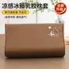 Funda de almohada de seda helada de verano Funda de almohada de látex 30x50 cm Esterilla refrigerante Ratán Núcleo de almohada de espuma viscoelástica para niños Funda protectora