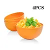 Tazón para Comer de Paja de Trigo Transfronterizo de 15 cm Tazón para Fideos Instantáneos de Dormitorio Tazón de Sopa de Plástico para el Hogar Tazón para Fideos Anticaídas para Jardín de Infancia