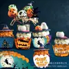 WB 760000 Calabaza de Halloween Fantasma Pastel Postre Borde Horneado Decorativo Tarjeta de Mesa 24 piezas