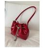 Bolso Cubo de Diseño de Nicho Nuevo 2025, Elegante, Elegante, de Apariencia Costosa, Bolso de Hombro Cruzado de Cuero Aceitoso Sencillo