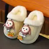 Pantuflas de Algodón para Niños con Dibujos de Huevo, para Niños y Niñas, Otoño/Invierno, Felpa Espesa Cálida, Impermeables, Uso en Casa, Dropshipping