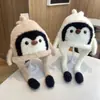 Gorro para Niños Bebé Otoño e Invierno Estilo Dibujos Animados Gorro con Protección para Orejas Casual Cálido Pingüino Gorro de Invierno Engrosado para Hombres y Mujeres