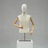 Adereços de Mannequin para Loja de Roupas Mannequin Masculino de Meio Corpo Suporte para Mannequin Masculino Display de Mannequin para Loja de Roupas Masculinas