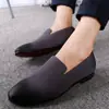 Verano 2020 Nuevo Estilo Británico Versátil Zapatos Mocasines de Cuero para Hombre Zapatos Trendy sin Cordones Estilo Coreano Zapatos de Cuero para Peluquero