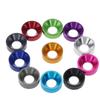 Tornillos de Aleación de Aluminio Multicolores con Cabeza Avellanada y Cabeza Plana con Arandelas Planas Redondas M3M4M5M6 Resistentes a la Corrosión y Duraderos