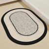 Tapete de Piso para Baño Tierra de Diatomeas Absorbente Suave Tapete Puerta Baño Inodoro Alfombra Antideslizante Hogar Secado Rápido Tapete para Pies Personalización
