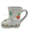 Presentes Criativos de Natal Caneca de Sapato de Natal de Cerâmica Desenho Animado Fofo Criativo Caneca de Café Botas de Natal