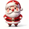 Enfeites de Natal de Acrílico do Papai Noel Mais Vendidos para Decoração de Árvore de Natal em Casa e Decorações Penduradas para Cenas de Festa