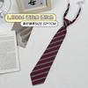 Corbata de Estilo Japonés a Rayas Tokyo Estacional Jk Estilo Original Estudiante Universitario Colegial Roja Cian Dorada con Colección de Corbatas para Mujer