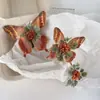 Pin para el Cabello de Flor Rosa Pura, Deseable y Etéreo, con Borlas Florales Frescas, Nuevo Accesorio para el Cabello Elegante Estilo Chino Hanfu
