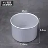 Molde redondo para pastel con fondo extraíble, recubrimiento antiadherente anodizado y altura aumentada para hornear, adecuado para pasteles tipo chiffon