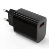 QC3.0 cabeça de carregamento de nitreto de gálio certificação CE medidor europeu 18W cabeça de carregador rápido multi-porta 5V3A plugue personalização