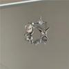Anillo de estrella de ópalo de color de contraste para mujer, estilo moderno, personalidad, anillo para el dedo índice, temperamento de nicho, anillo que combina con todo.