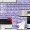 TS374-393 Pegatina de patrón de ladrillo transfronterizo, pegatina de imitación de azulejo para decoración de renovación del hogar y la cocina, pegatina de pared impermeable autoadhesiva