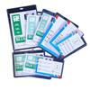 Funda de Plástico Duro de PVC A1B1 para Insignia Funda para Tarjeta de Identificación de Trabajo Lanyard para Empleado Insignia