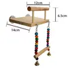 Juguete para loro juguete para pájaro color columpio escalera estación escalera poste accesorios jaula para pájaros suministros para aves mascotas al por mayor