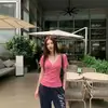 Camiseta de Diseño con Escote en V Cruzado y Mangas Abullonadas para Mujer, Nuevo Estilo de Verano, Adelgazante, Manga Corta Estilo Coreano, Top Chic
