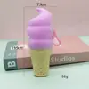 Suministro Directo Transfronterizo Colgante Billetera de Silicona para Monedas Lindo Cierre de Helado Bolso para Llaves de Moda Bolso para Auriculares Billetera para Monedas