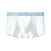 Roupa íntima infantil de seda gelada sem costura para meninos, estilo fino de verão, antibacteriana e respirável, cuecas boxer para meninos