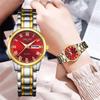 Una generación de relojes de moda para damas más vendidos transfronterizos, calendario doble, compacto, reloj no mecánico, resistente al agua, reloj de pulsera simple para mujer