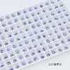 Rinestones para Uñas Dongzhou 5mm Copo de Nieve Fondo Puntiagudo Rinestones Accesorios para Aretes DIY Lujo Ligero Elegante Flor Decoración para Uñas Rinestones