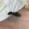 Pente de cabelo de acetato com laço degradê de luxo, disponível em várias cores, antiderrapante, segura franjas e fios soltos, acessório de cabelo feminino para o dia a dia