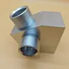 Conector de tres vías mecanizado CNC de precisión piezas de repuesto no estándar procesamiento de hardware aleación de aluminio fresado CNC torno CNC