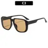 Gafas de sol de moda europea y americana de montura grande retro combinables personalidad transfronteriza deportes al aire libre ciclismo protección solar gafas de sol modernas para mujer
