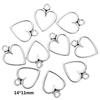 Accesorios de joyería de aleación para hacer uno mismo, accesorios de corazón, colgante de aleación retro Ud6