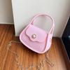 Bolso de Mano de Gelatina Nuevo de Verano Bolso Pequeño y Exquisito con Cadena Bolso Pequeño de Hombro Cruzado Color Caramelo