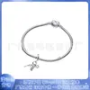 Panjia Nova S925 Cobre Branco Banhado a Prata Série Galáxia Romântica de Verão Lua do Amor Pingente da Moda Pulseira DIY